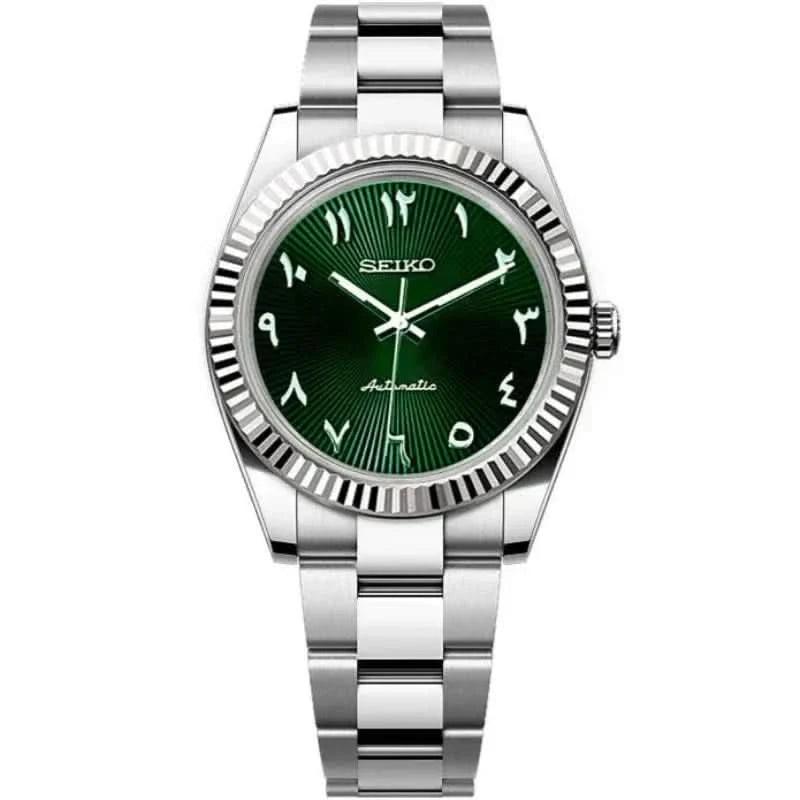 Datejust Mod - Textured Arabic Green