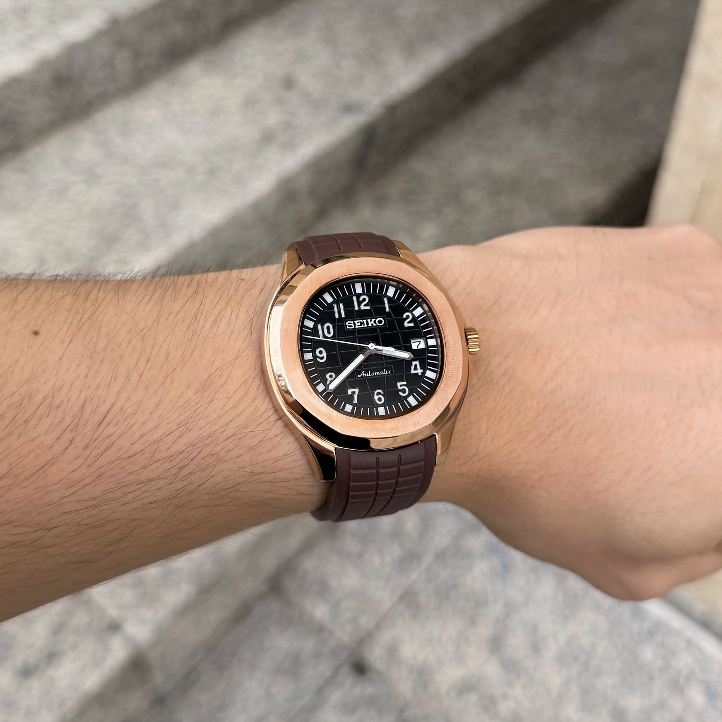 Aquanaut Mod - Brown Rose Gold
