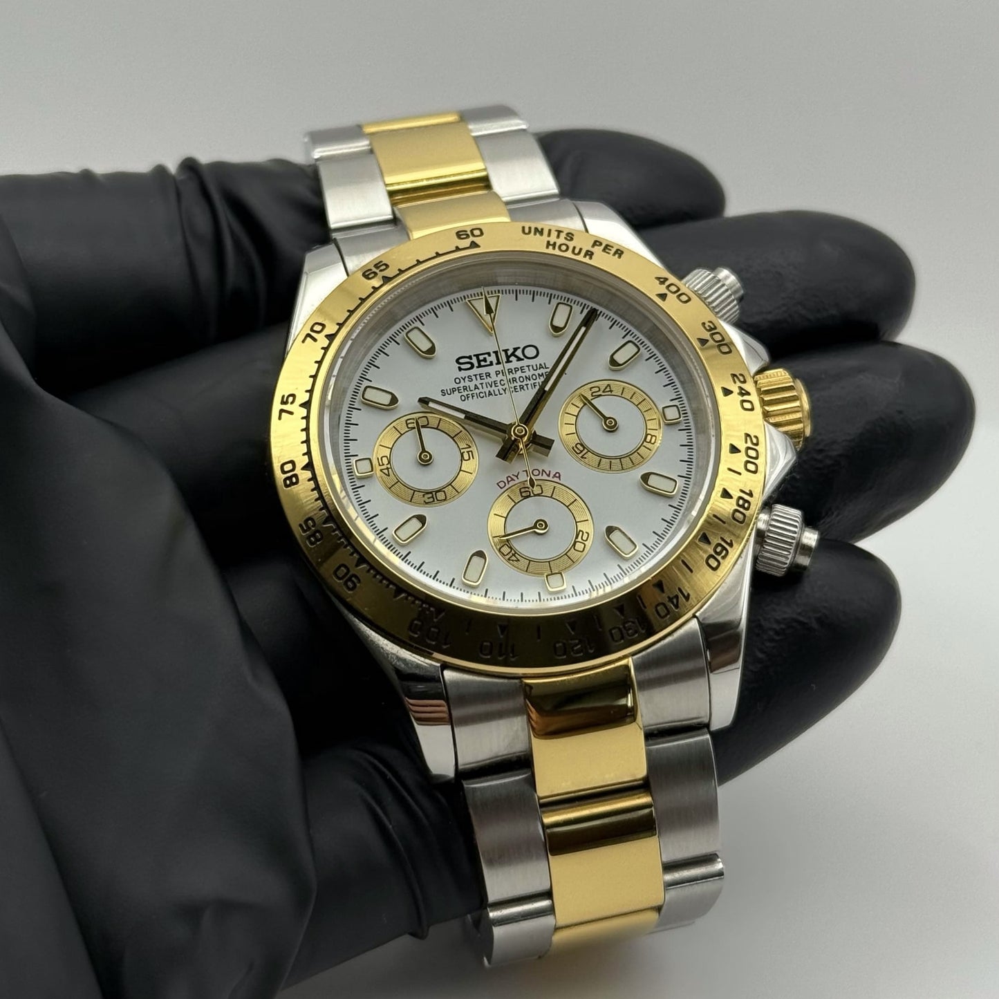 Seiko Daytona Two-Tone Mod - White